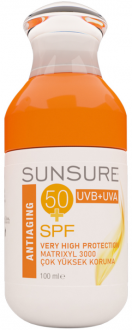Dermo Clean Sunsure AntiAging 50 Spf 100 ml Güneş Ürünleri kullananlar yorumlar